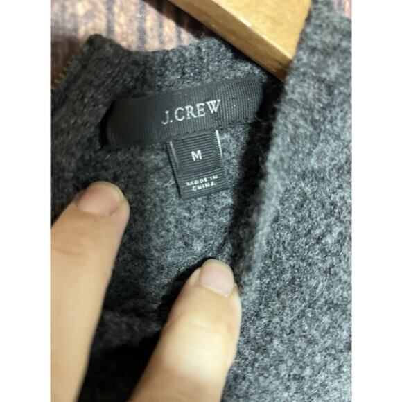 J CREW Wool Poplin SWEATER Knit Time Capsule Preppy Classic Women Sz M Normcore - Picture 7 of 10